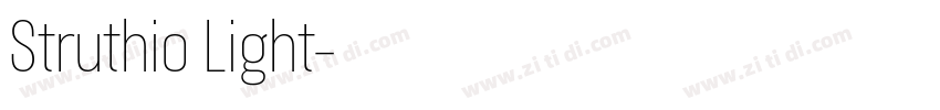 Struthio Light字体转换